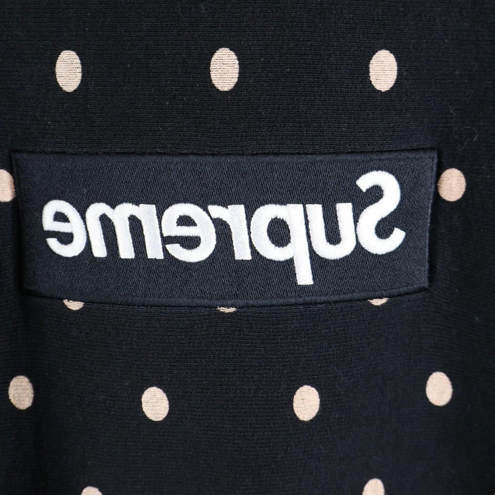 SUPREME(シュプリーム) 12SS × COMME des GARCONS SHIRT Box Logo Pullover コムデギャルソン シャツ ドット ボックスロゴ プルオーバーパーカー ブラック
