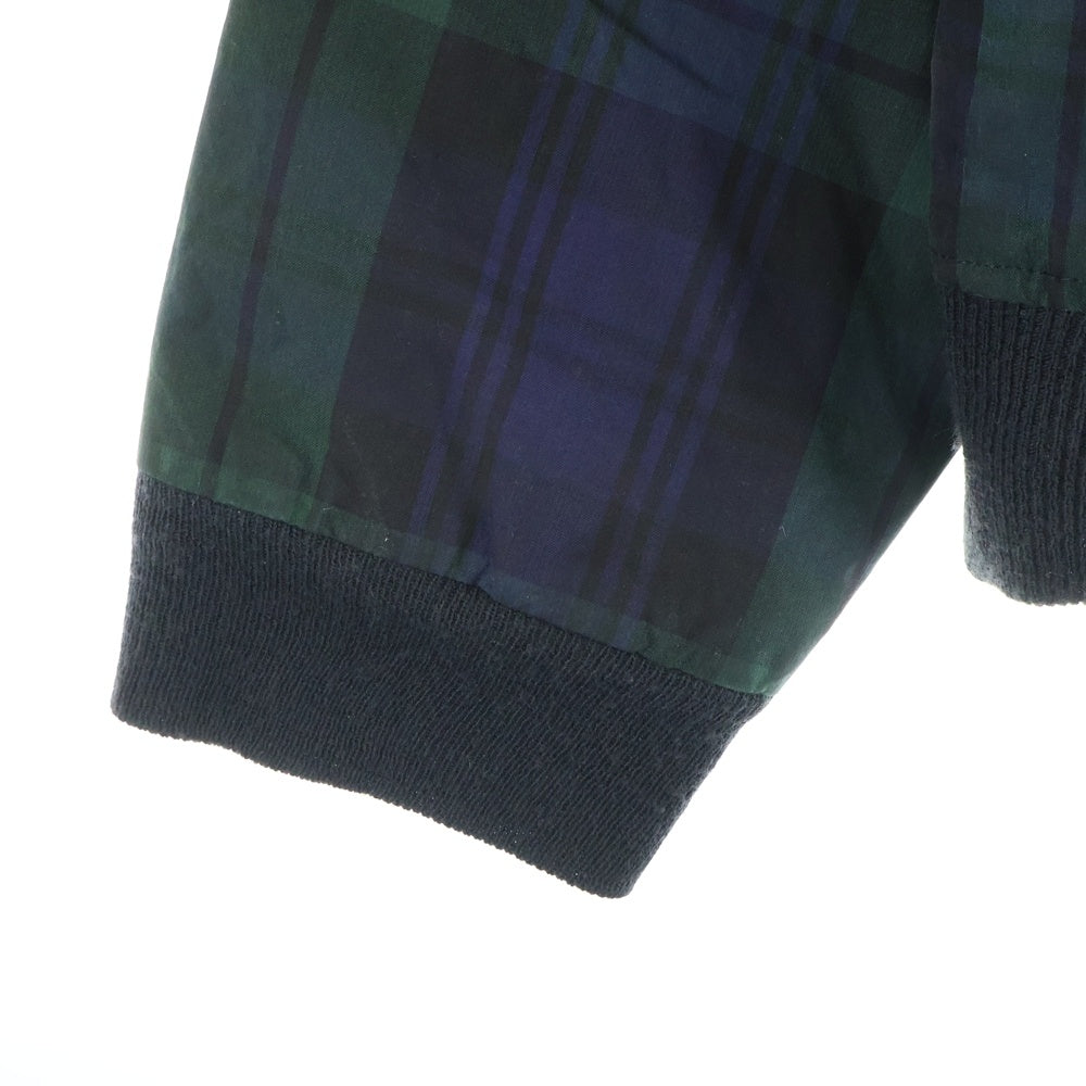 POLO RALPH LAUREN(ポロラルフローレン) 90s Oiled Jacket チェック ジップアップ オイルドジャケット ネイビー/カーキ