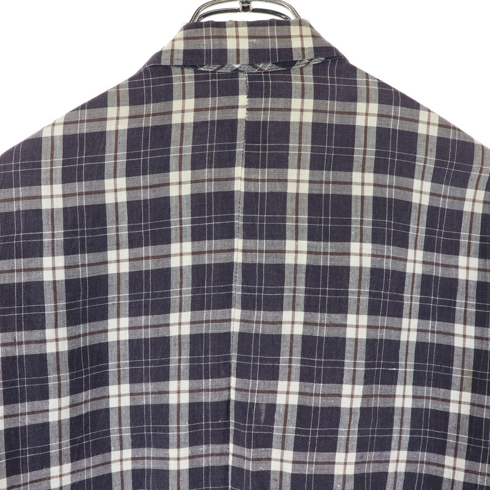 COMME des GARCONS HOMME(コムデギャルソンオム) 90s チェック ヘンプ 3B テーラードジャケット マルチ HJ-11043M