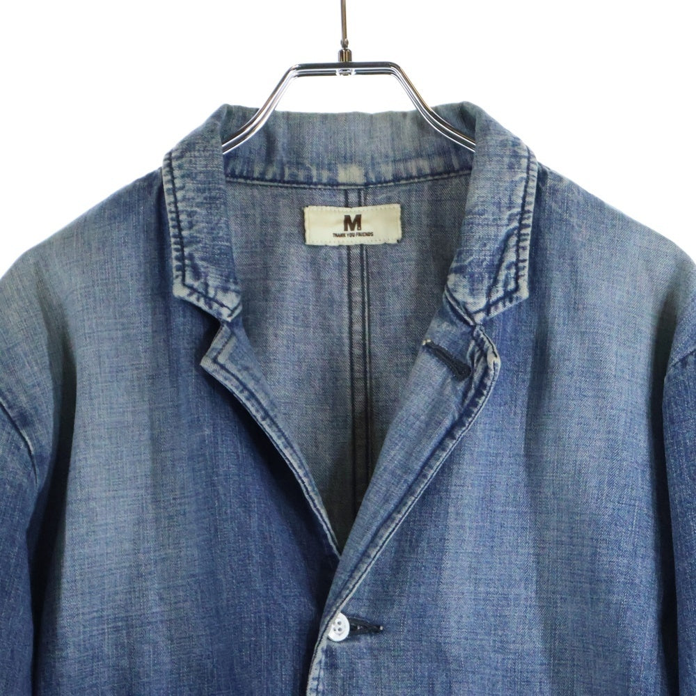 M THANK YOU FRIENDS(エム サンキューフレンズ) デニム チェスターコート インディゴ