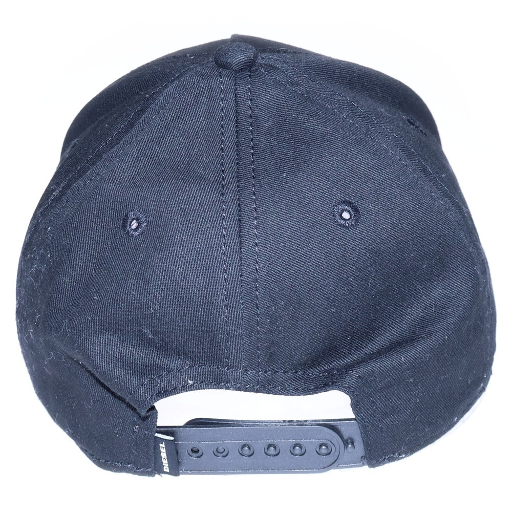 DIESEL(ディーゼル) 刺繍ロゴ キャップ 帽子 ブラック