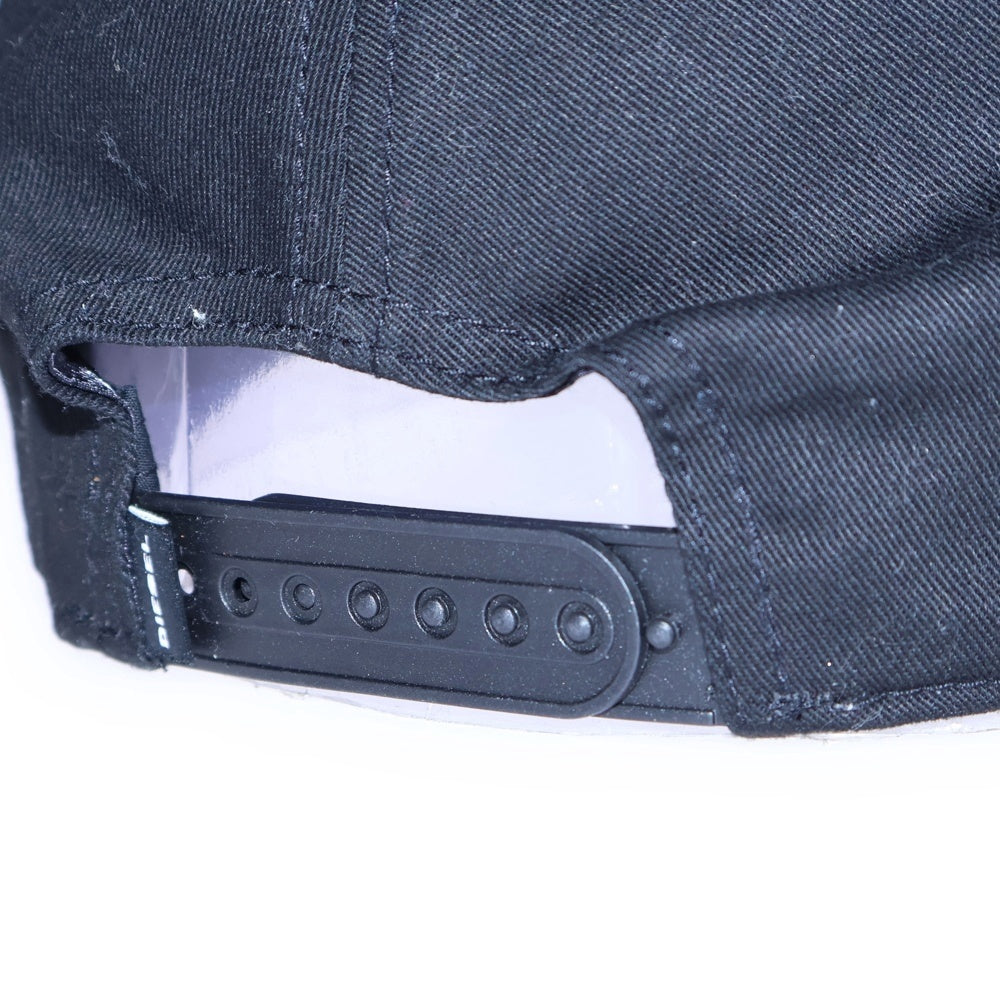 DIESEL(ディーゼル) 刺繍ロゴ キャップ 帽子 ブラック