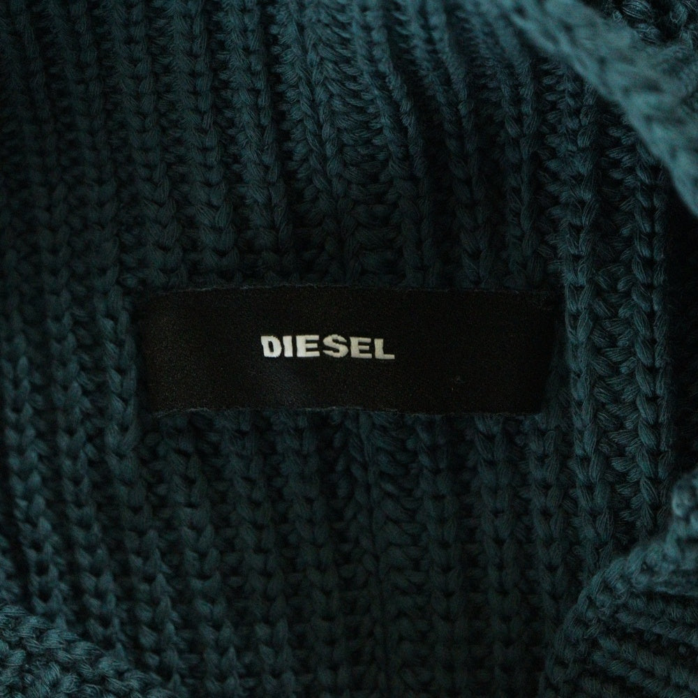 DIESEL(ディーゼル) リング装飾 ノースリーブ ニット レディース ブルー