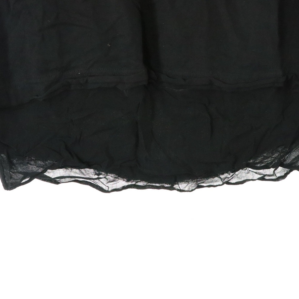 DIESEL(ディーゼル) フロント プリント 袖切り替え ワンピース ブラック レディース