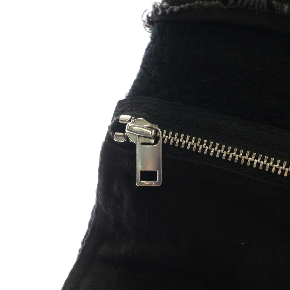 DIESEL(ディーゼル) 変形 ウール ミニスカート ブラック レディース