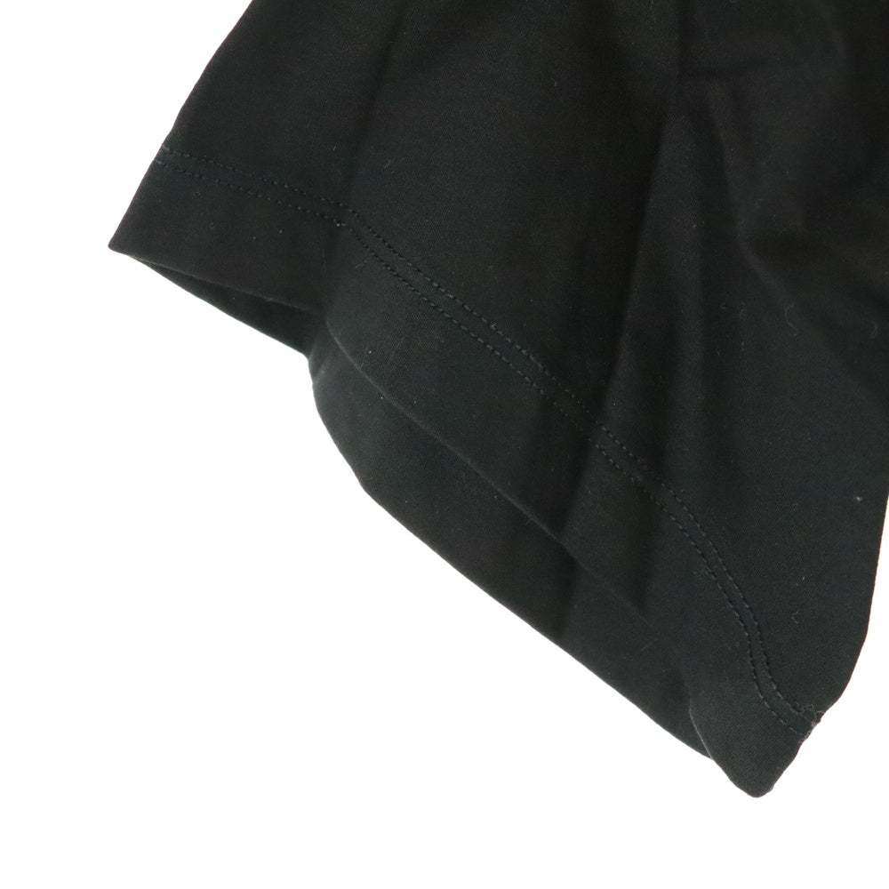 DIESEL(ディーゼル) 再構築 フロント プリント クルーネック 半袖Tシャツ カットソー チュニック ブラック