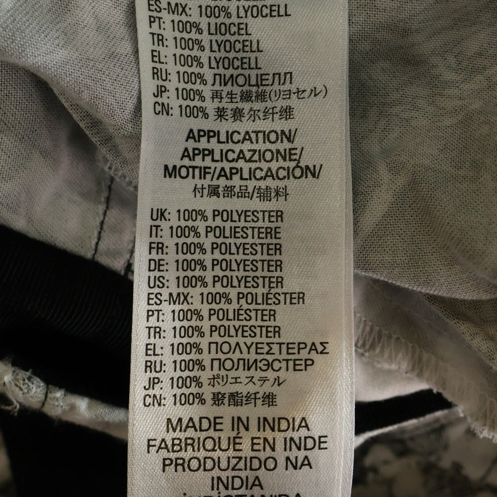 DIESEL(ディーゼル) 総柄 スリット入り ロングスカート グレー レディース