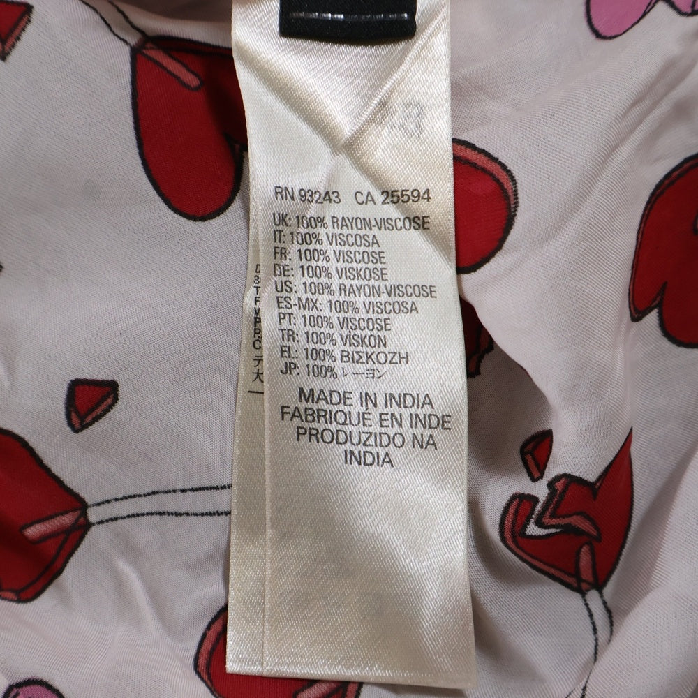 DIESEL(ディーゼル) ハート総柄 半袖シャツ ピンク レディース