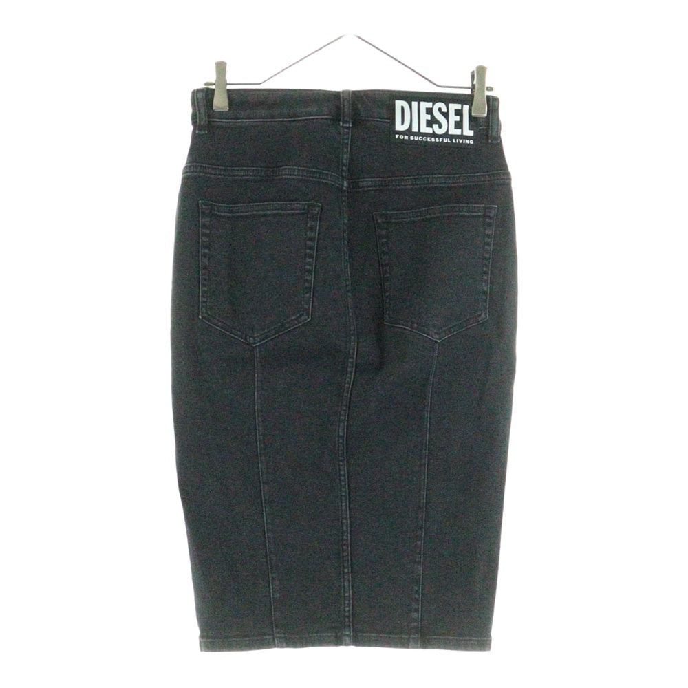 DIESEL(ディーゼル) フロント ジップ スカート グレー レディース