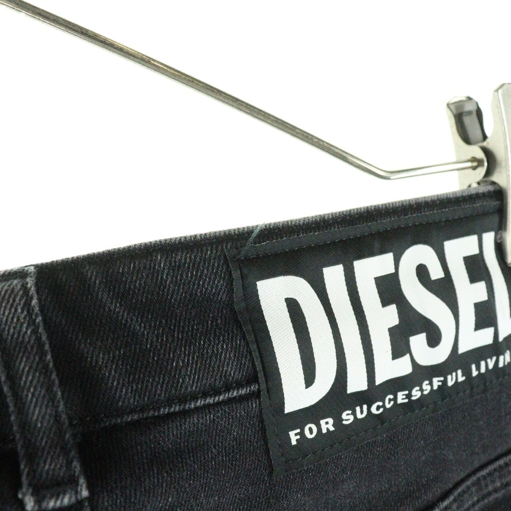 DIESEL(ディーゼル) フロント ジップ スカート グレー レディース