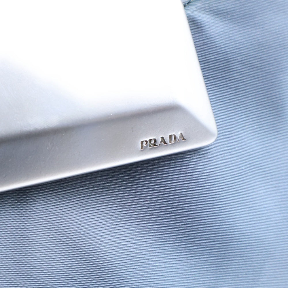 PRADA(プラダ) ショルダーバッグ ナイロン ロゴ金具 グレー