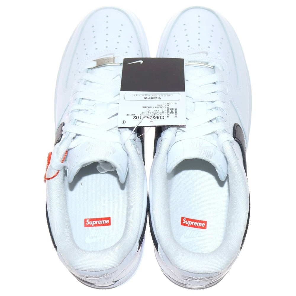 NIKE(ナイキ) 25AW×SUPREME AIR FORCE 1 LOW CU9225-102 シュプリーム エアフォース1 ローカットスニーカー US9.5/27.5cm ブラック/ホワイト
