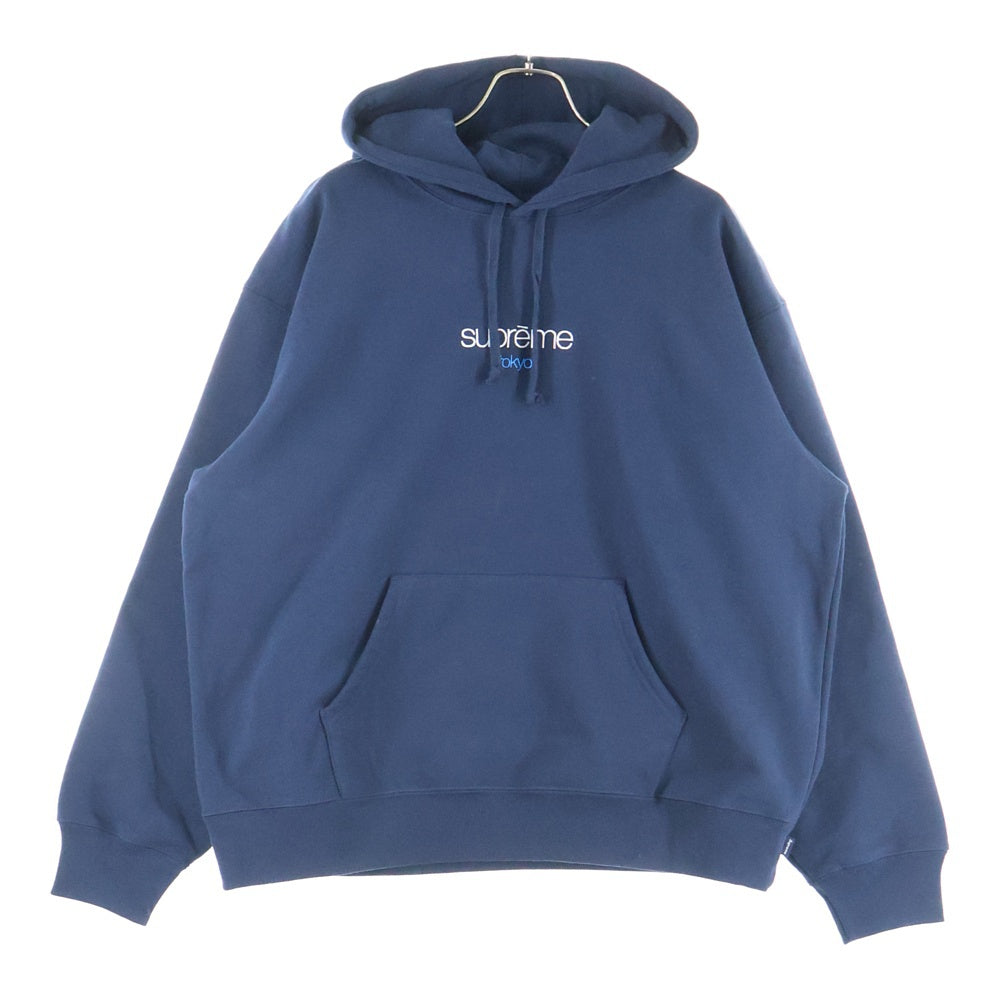 SUPREME(シュプリーム) 25AW Classic Logo Shop Hooded Sweatshirt Tokyo クラシック ロゴ ショップ フード スウェットシャツ ネイビー
