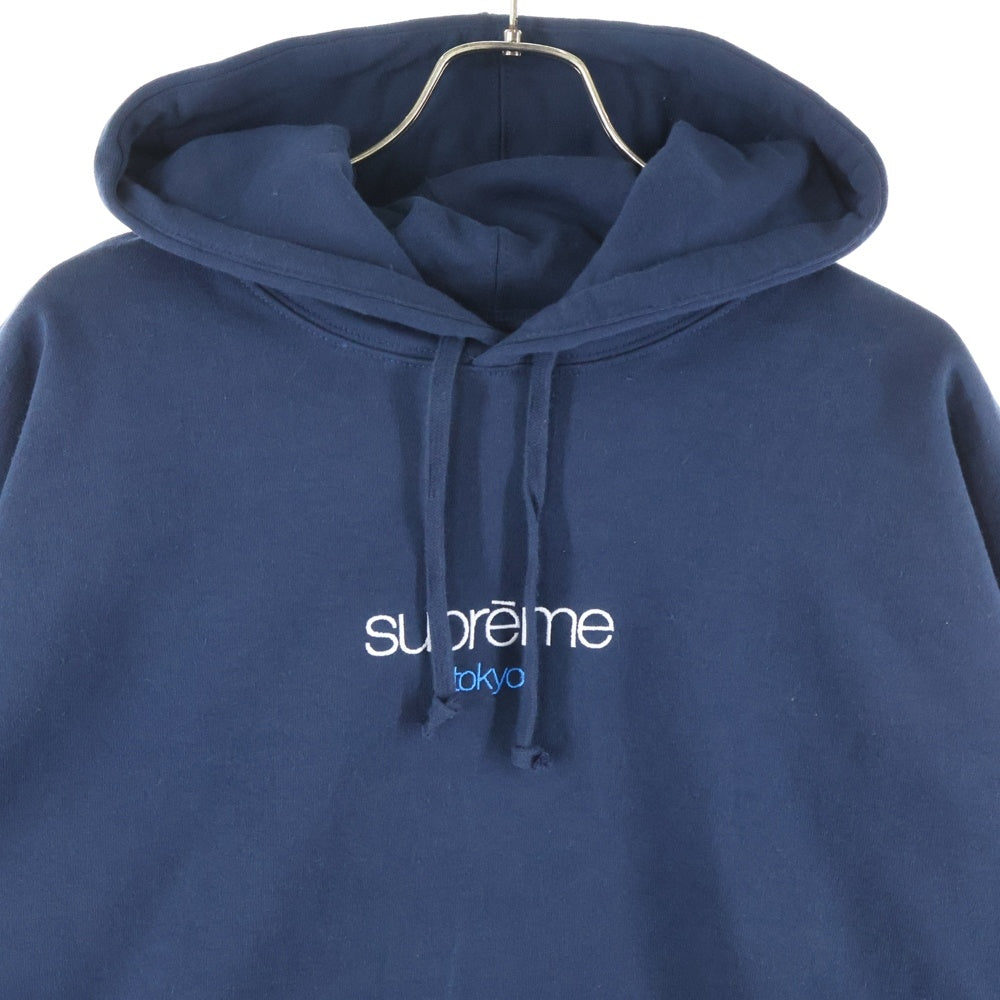 SUPREME(シュプリーム) 25AW Classic Logo Shop Hooded Sweatshirt Tokyo クラシック ロゴ ショップ フード スウェットシャツ ネイビー
