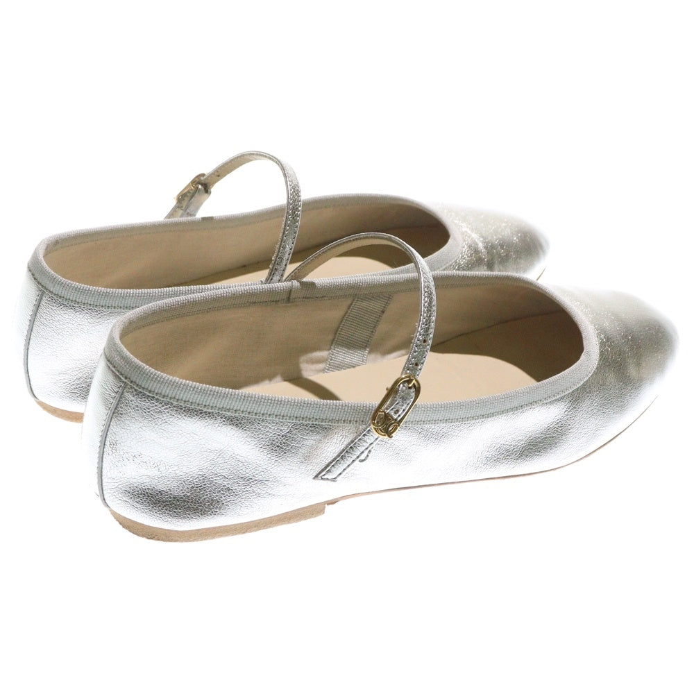 CELINE(セリーヌ) メリージェーン トリオンフ バレエシューズ パンプス シルバー レディース