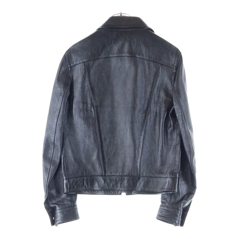 CELINE(セリーヌ) エディ期 ラムスキン ルーズブルゾン レザージャケット ブラック 2E525968H