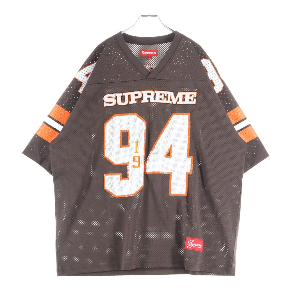 SUPREME(シュプリーム) 25AW Sequin Football Jersey シークイン フットボール ゲームシャツ