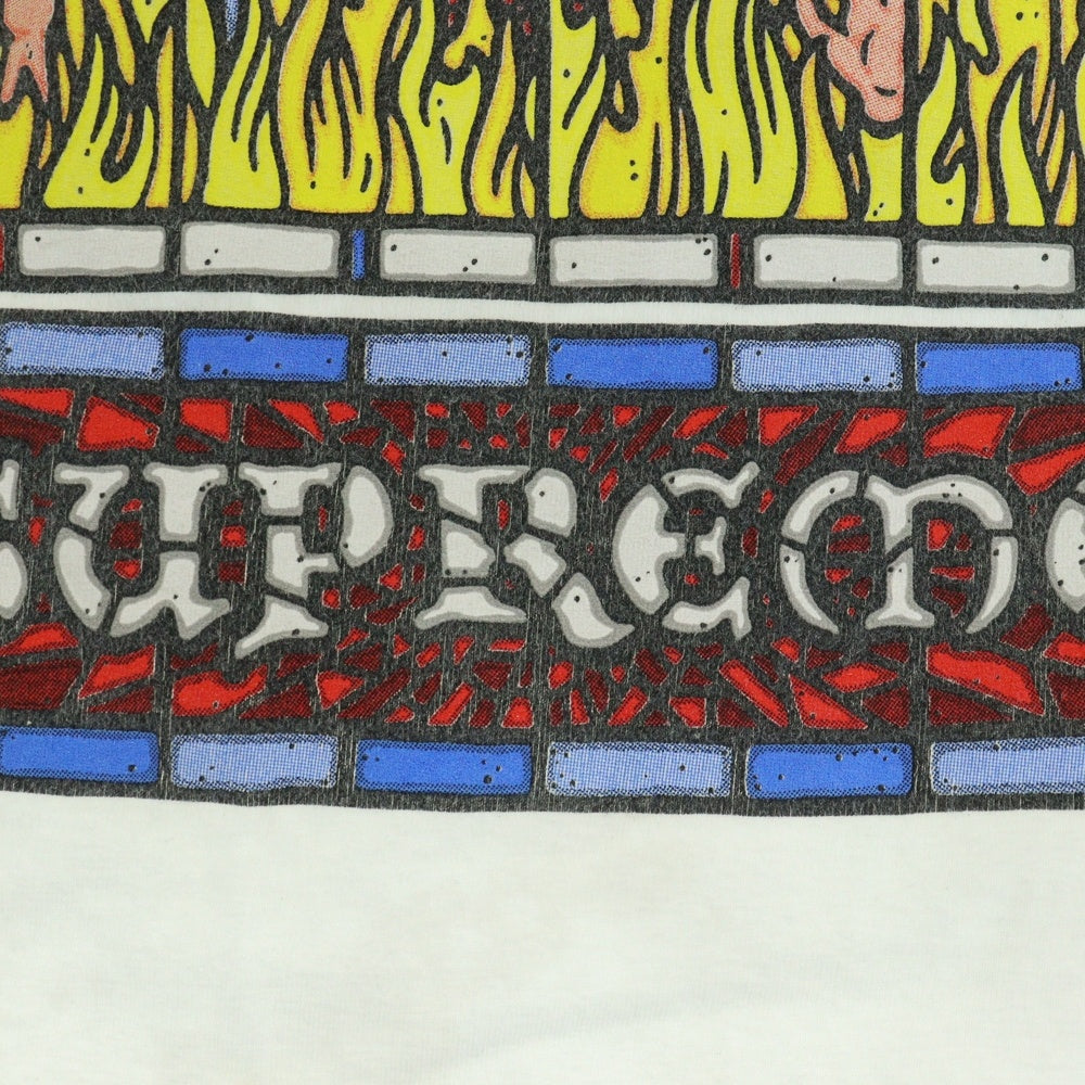 SUPREME(シュプリーム) 23AW Worship 両面プリント 半袖クルーネックTシャツ ホワイト