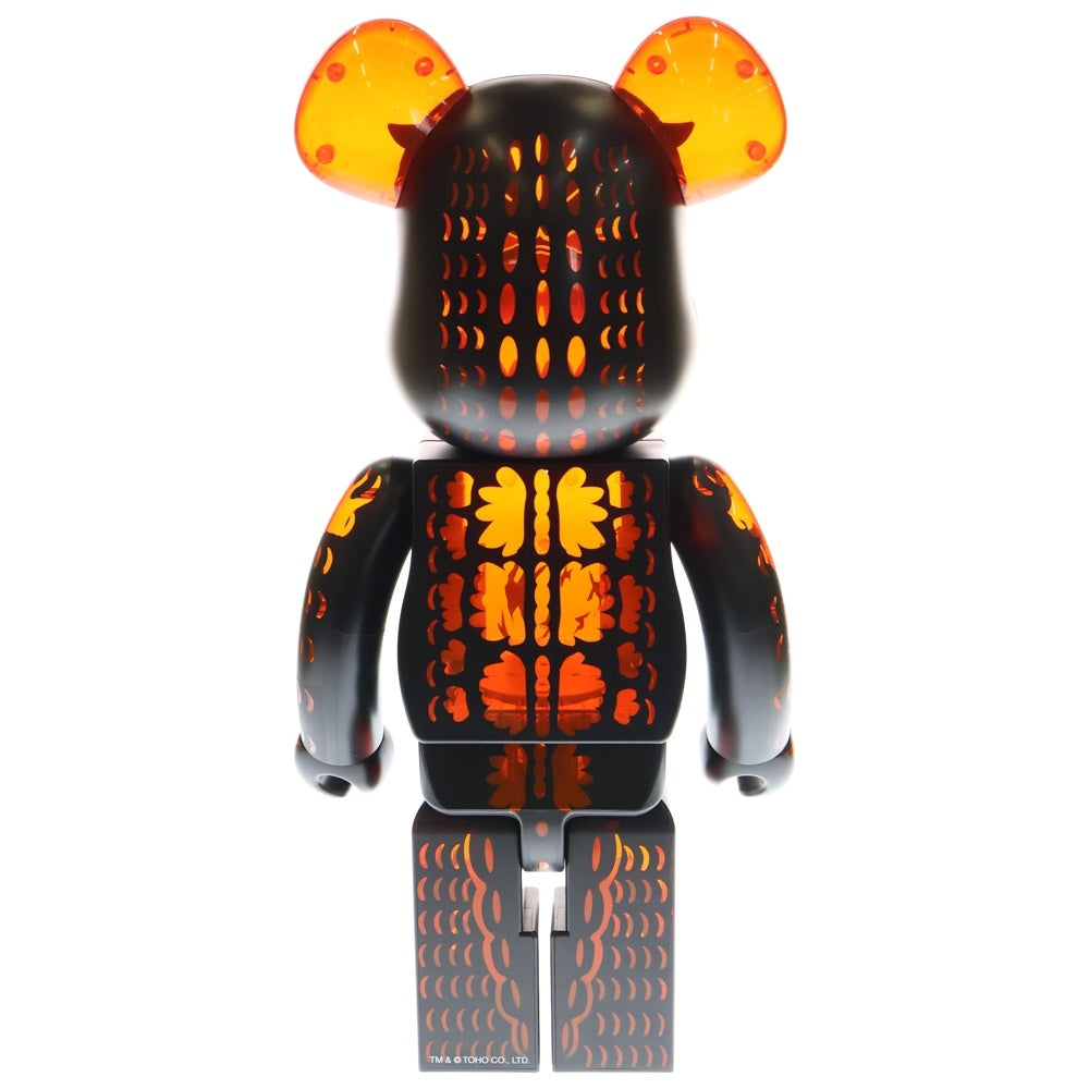 MEDICOM TOY(メディコムトイ) BE@RBRICK ゴジラ VS デストロイア 1000% ベアブリック フィギュア 人形 ブラック/オレンジ