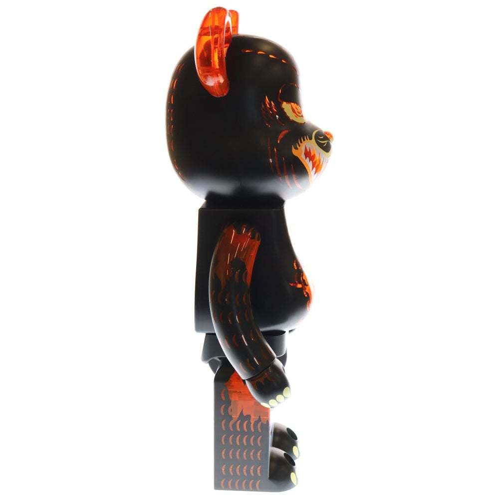 MEDICOM TOY(メディコムトイ) BE@RBRICK ゴジラ VS デストロイア 1000% ベアブリック フィギュア 人形 ブラック/オレンジ