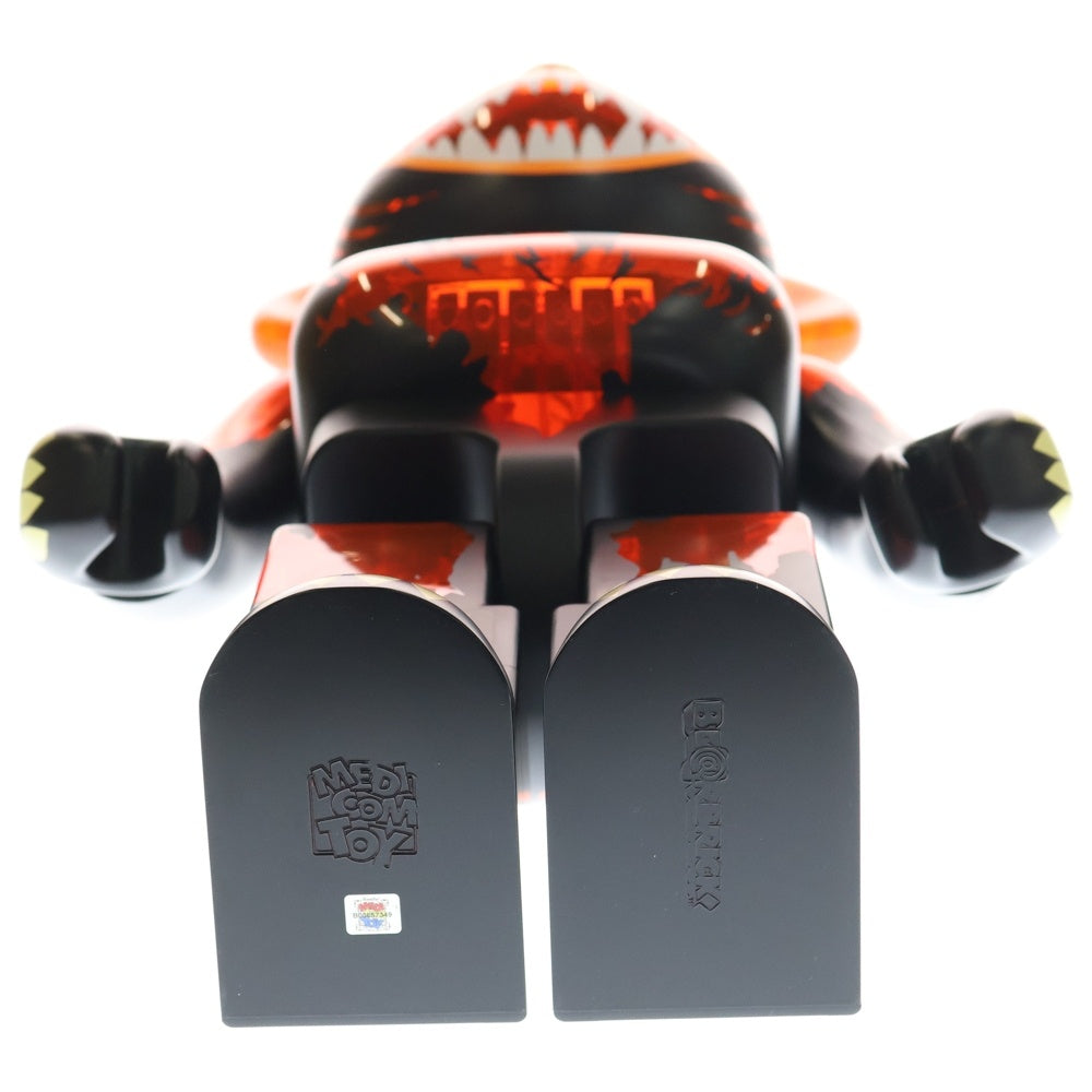 MEDICOM TOY(メディコムトイ) BE@RBRICK ゴジラ VS デストロイア 1000% ベアブリック フィギュア 人形 ブラック/オレンジ