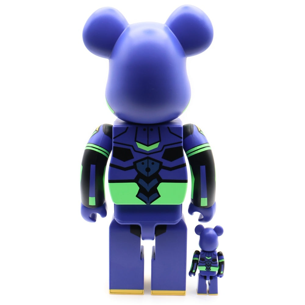 MEDICOM TOY(メディコムトイ) BE@RBRICK ベアブリック エヴァンゲリオン 初号機(新塗装版) 100% & 400% 人形 フィギュア パープル