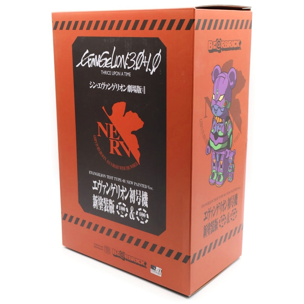 MEDICOM TOY(メディコムトイ) BE@RBRICK ベアブリック エヴァンゲリオン 初号機(新塗装版) 100% & 400% 人形 フィギュア パープル