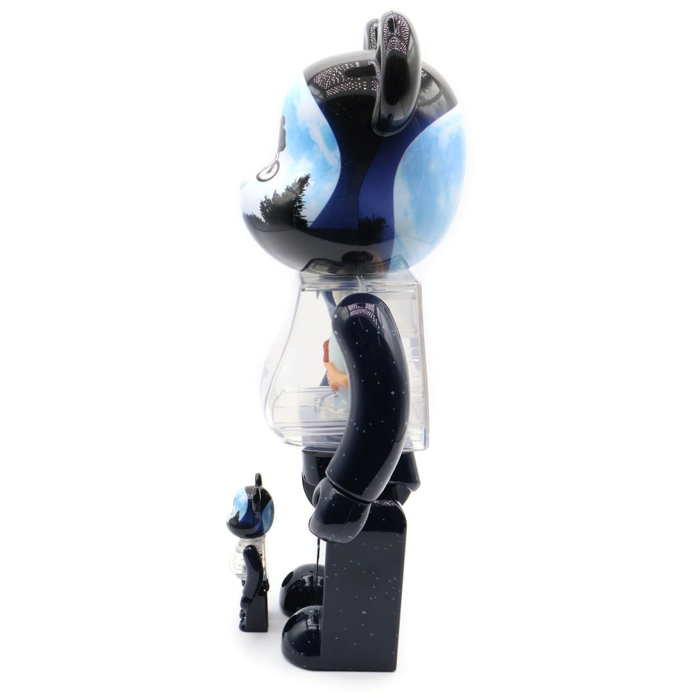 MEDICOM TOY(メディコムトイ) BE@RBRICK E.T. LIGHT UP Ver. 100% & 400% ベアブリック イーティー 人形 フィギュア ネイビー