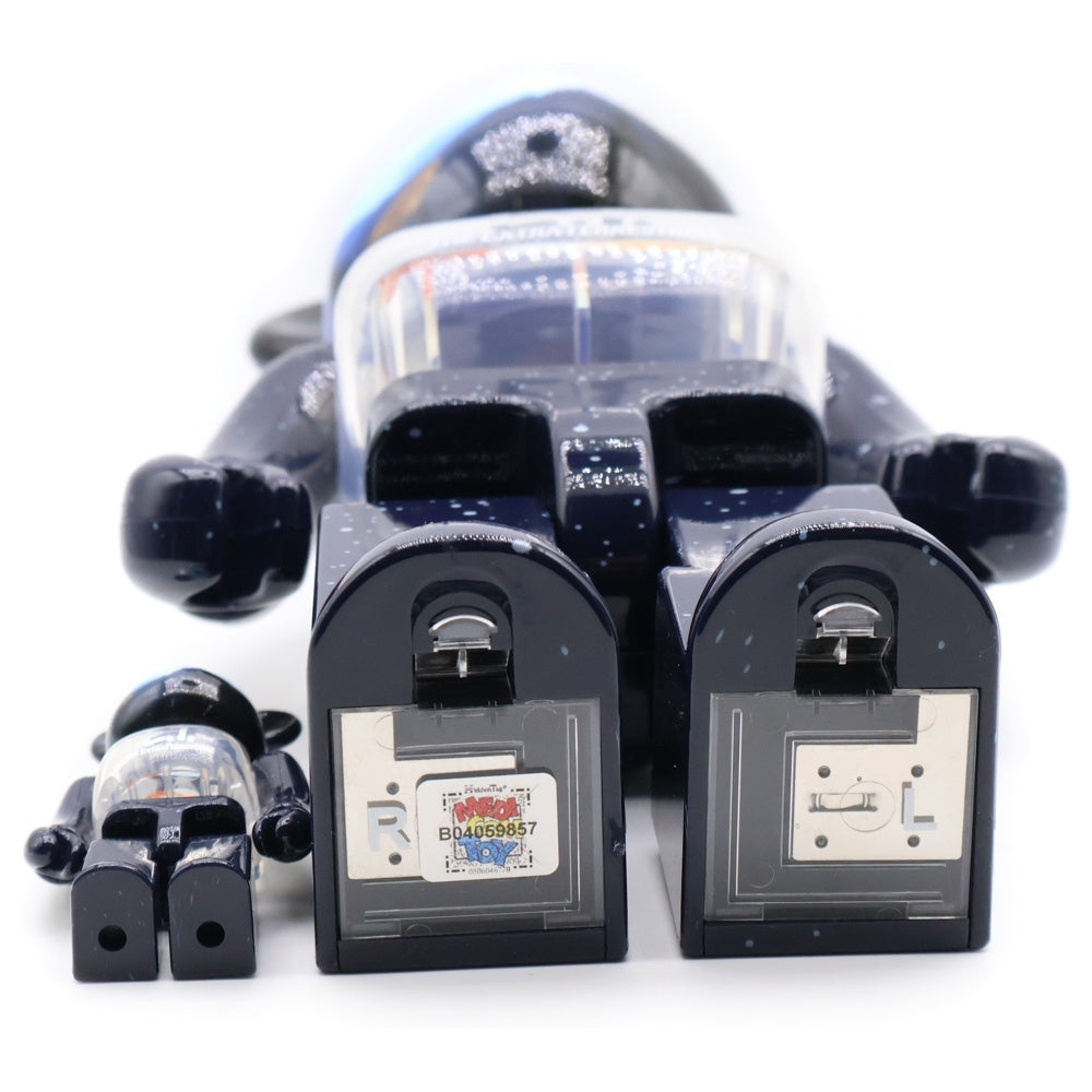 MEDICOM TOY(メディコムトイ) BE@RBRICK E.T. LIGHT UP Ver. 100% & 400% ベアブリック イーティー 人形 フィギュア ネイビー