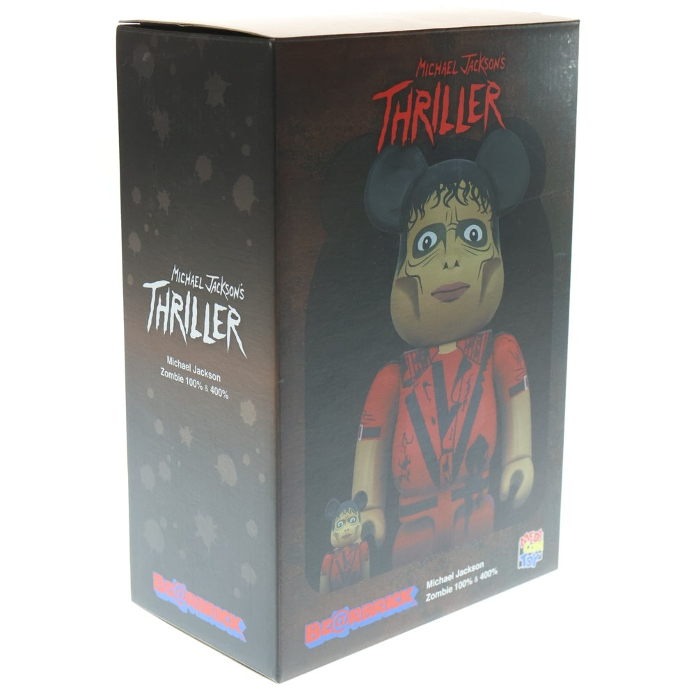 MEDICOM TOY(メディコムトイ) BE@RBRICK Michael Jackson Thriller Zombie 400%&100% ベアブリック マイケルジャクソン スリラー ゾンビ 人形 フィギュア レッド