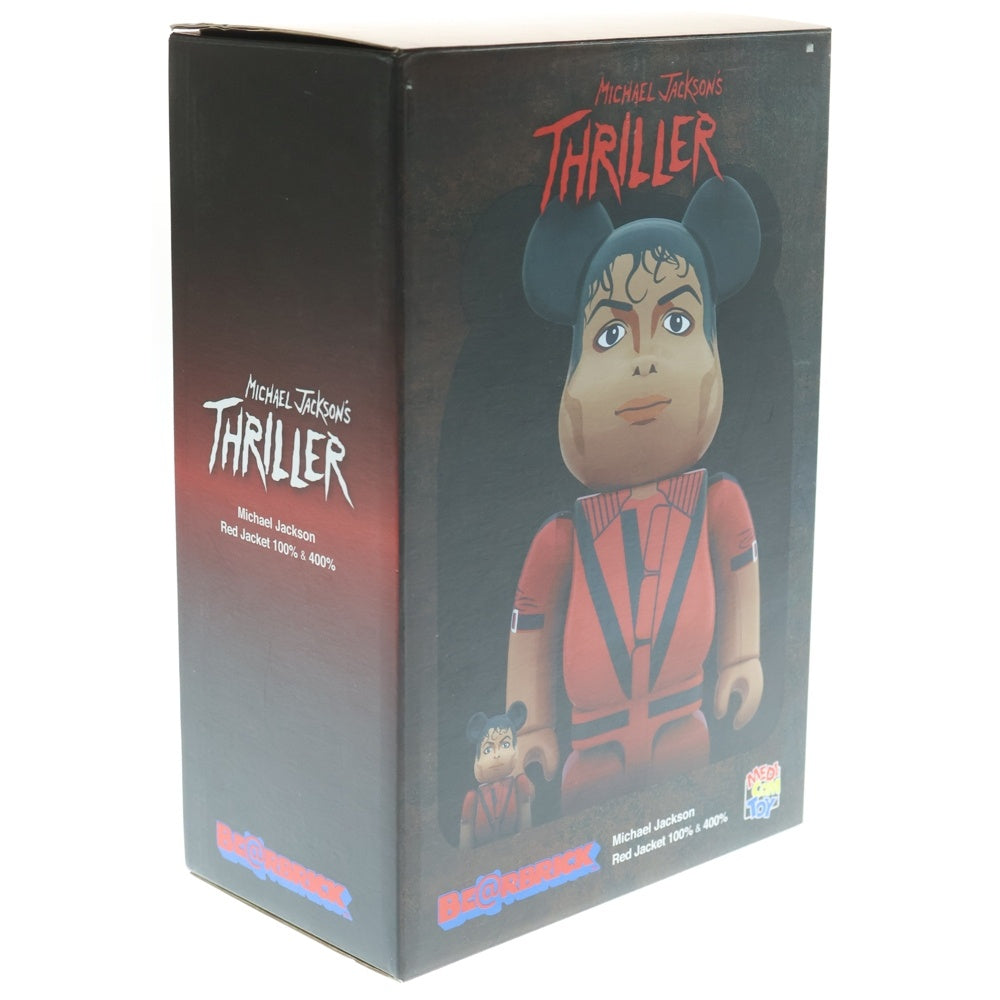 MEDICOM TOY(メディコムトイ) BE@RBRICK Michael Jackson Thriller Red Jacket 400%&100% ベアブリック マイケルジャクソン スリラー レッドジャケット 人形 フィギュア レッド
