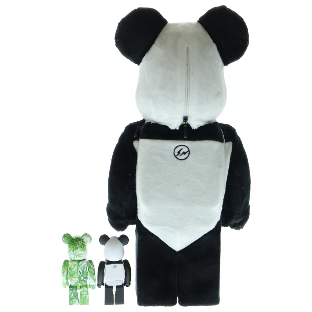 MEDICOM TOY(メディコムトイ) ×fragmentdesign BE@RBRICK PANDA 100% & 400% フラグメントデザイン ベアブリック パンダ 人形 フィギュア ブラック/ホワイト