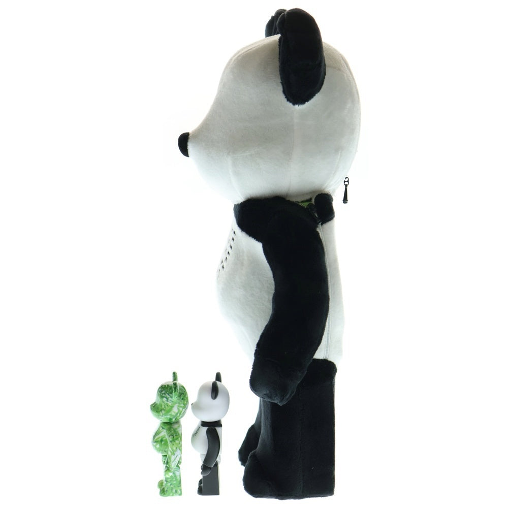 MEDICOM TOY(メディコムトイ) ×fragmentdesign BE@RBRICK PANDA 100% & 400% フラグメントデザイン ベアブリック パンダ 人形 フィギュア ブラック/ホワイト