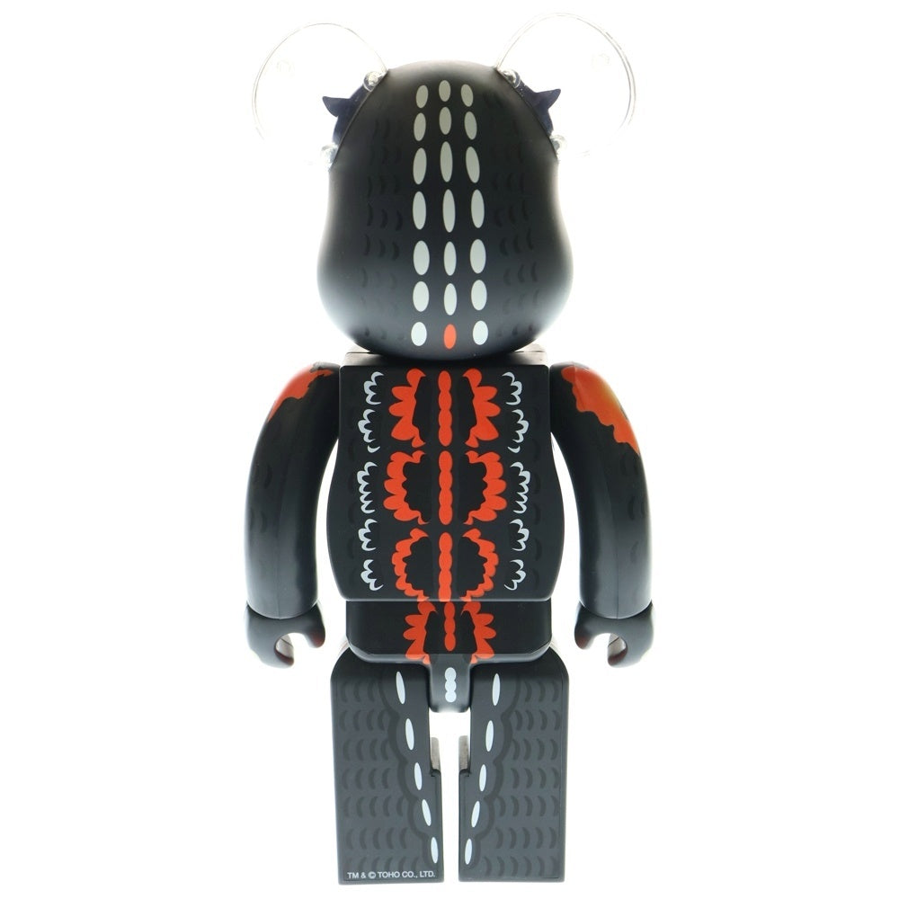 MEDICOM TOY(メディコムトイ) BE@RBRICK ゴジラ VS デストロイア デスゴジバーニング版 400% ベアブリック 人形 フィギュア ブラック/オレンジ