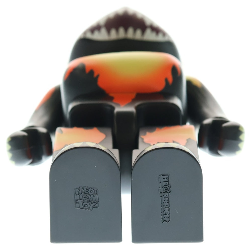 MEDICOM TOY(メディコムトイ) BE@RBRICK ゴジラ VS デストロイア デスゴジバーニング版 400% ベアブリック 人形 フィギュア ブラック/オレンジ