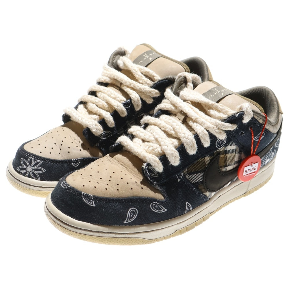 NIKE(ナイキ) ×TRAVIS SCOTT SB DUNK LOW PRM QS CACTUS JACK トラヴィススコット SBダンクロー カクタスジャック ローカットスニーカー US8.5/26.5cm CT5053-001