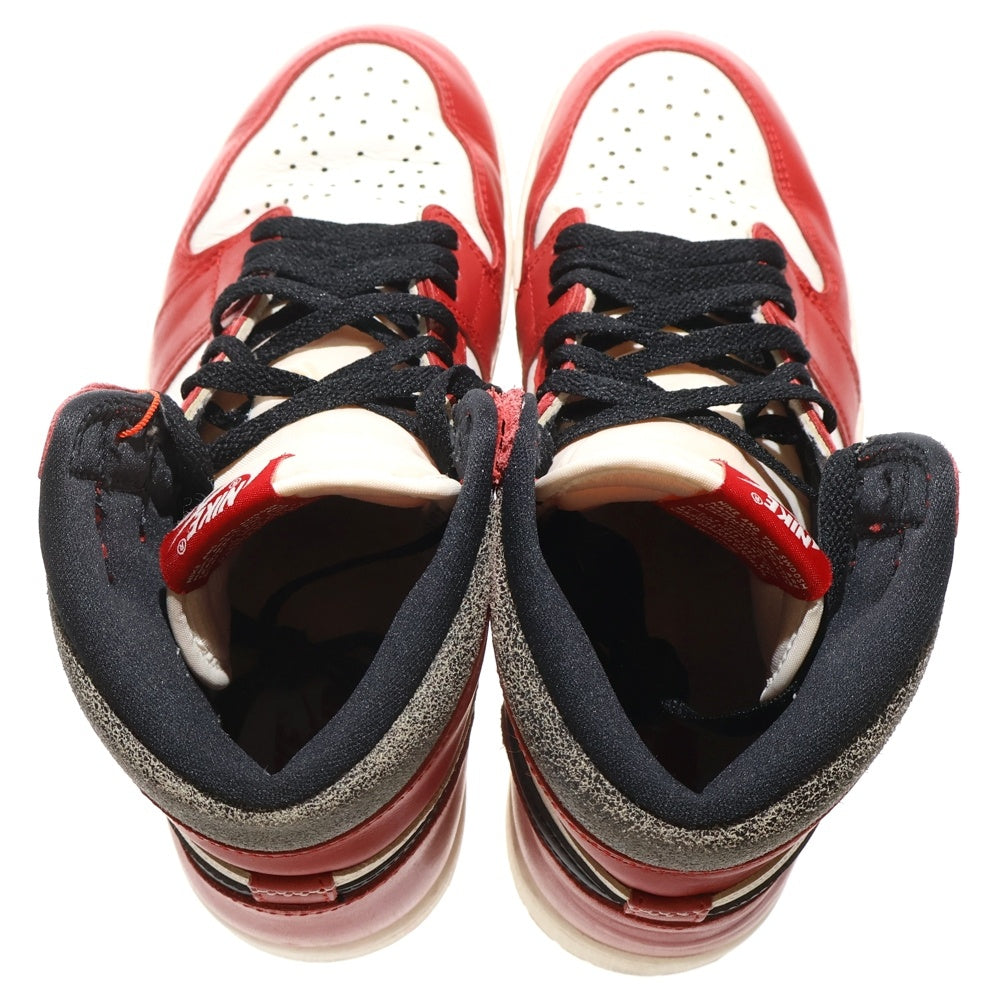 NIKE(ナイキ) AIR JORDAN 1 エアジョーダン1 シカゴ ロストアンドファウンド ハイカットスニーカー ホワイト/レッド US8.5/26.5cm DZ5485-612