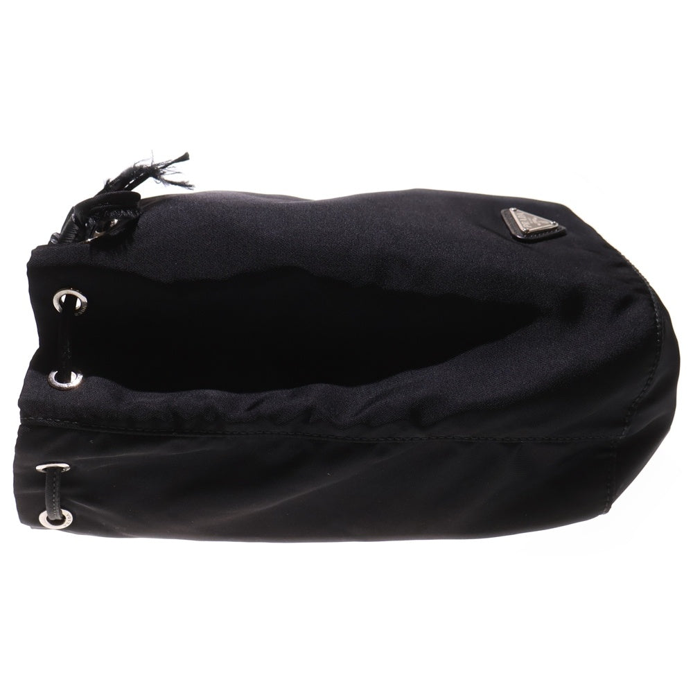 PRADA(プラダ) ナイロン 巾着ポーチ ハンドバッグ ブラック