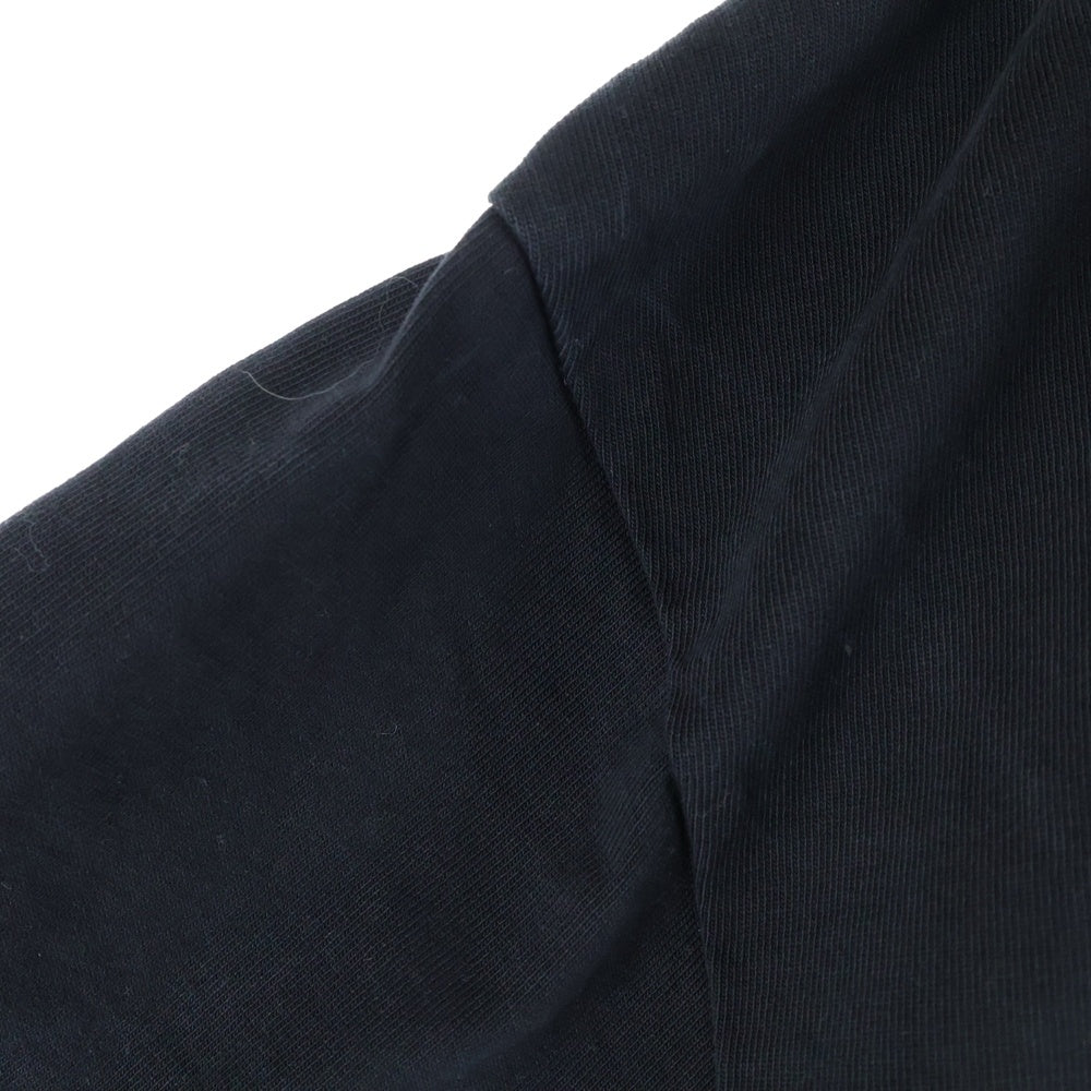 VETEMENTS(ヴェトモン) ロゴプリント クルーネック 長袖Tシャツ カットソー ブラック UE52TR280B