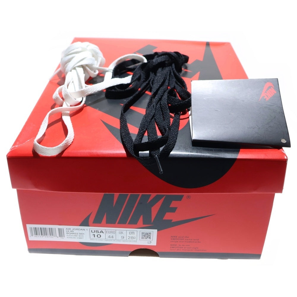 NIKE(ナイキ) AIR JORDAN 1 HIGH 85 BLACK/SUMMIT WHITE BQ4422-001 エアジョーダン ハイカットスニーカー US10/28.0cm ブラック/ホワイト