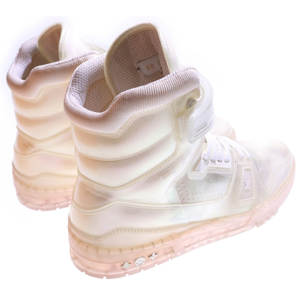 LOUIS VUITTON(ルイヴィトン) 20SS ×Virgil Abloh ヴァージルアブロー LVトレイナーライン ハイカット スニーカー クリア 1A5YJ1