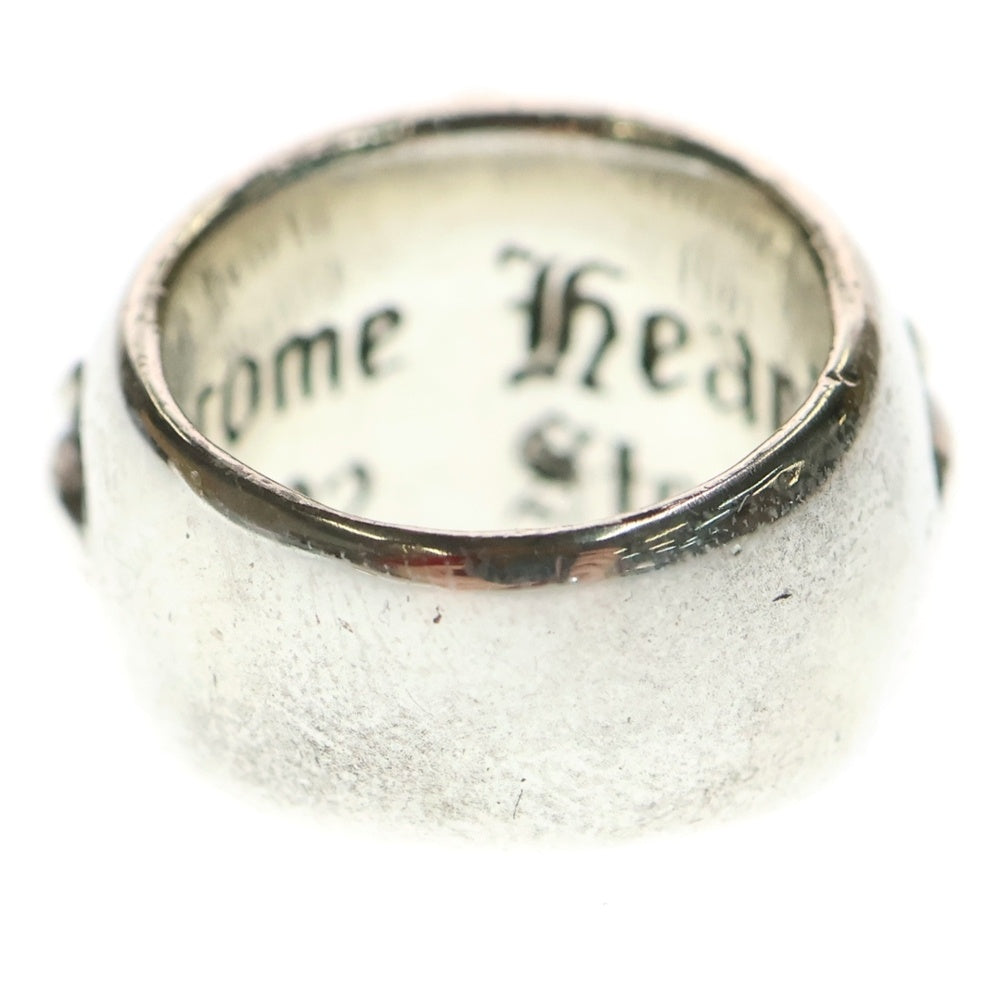 CHROME HEARTS(クロムハーツ) FLRL CRS P DMND フローラルクロス リング PAVEダイヤ シルバー