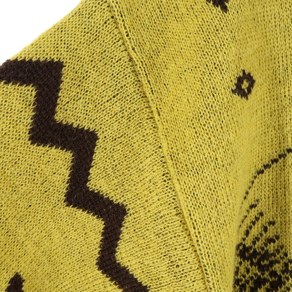 VISVIM(ヴィスヴィム) 17AW VNTG NATIVE JACQUARD KNIT 117205012003 ネイティブ ジャガード ニット セーター イエロー