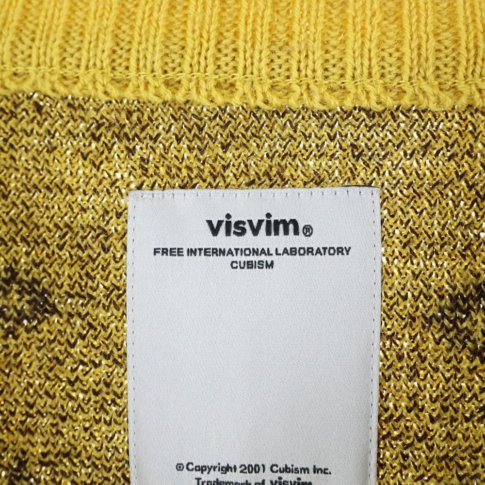VISVIM(ヴィスヴィム) 17AW VNTG NATIVE JACQUARD KNIT 117205012003 ネイティブ ジャガード ニット セーター イエロー