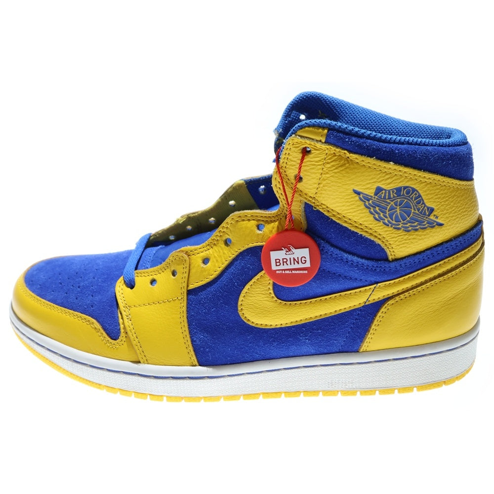 NIKE(ナイキ) 【観賞用 2013年製】AIR JORDAN 1 RETRO HIGH OG Laney 2013 555088-707 エアジョーダン 1 レトロ レイニー ハイカットスニーカー US10/28.0cm イエロー/ブルー