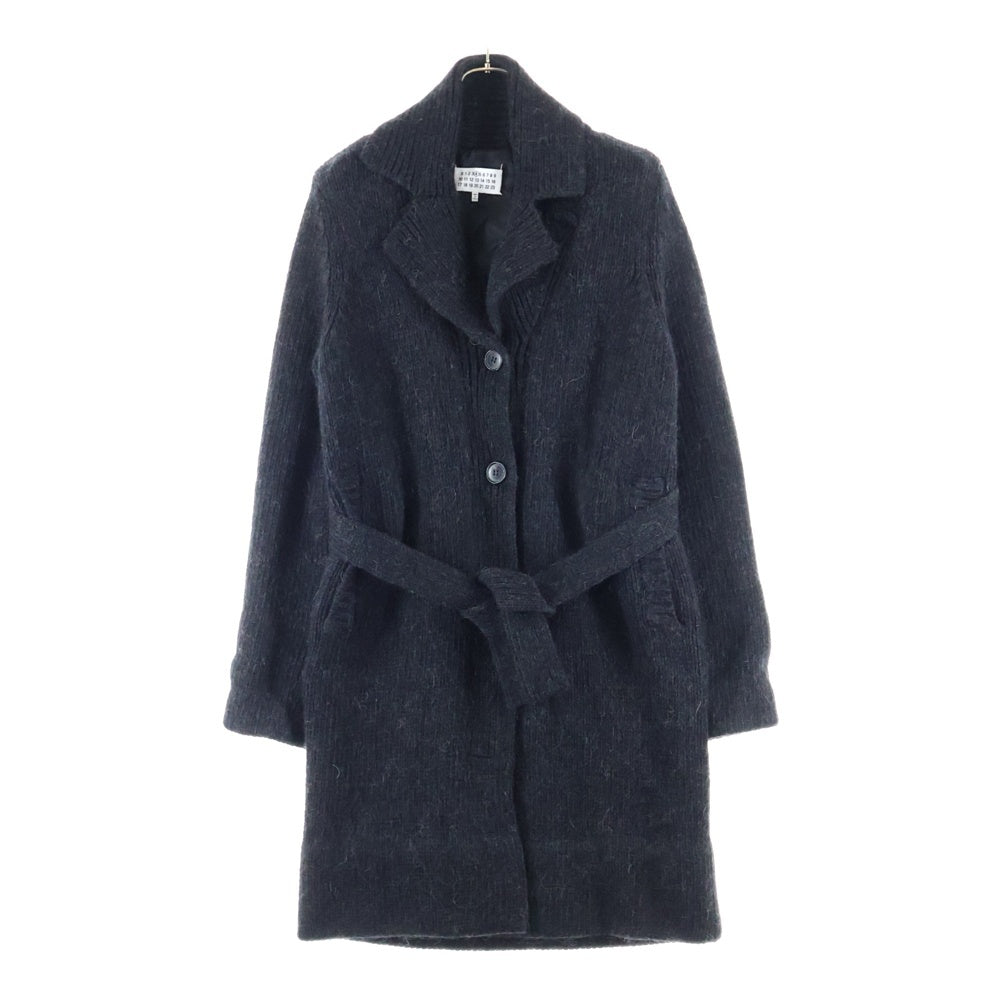 Martin Margiela 4(マルタンマルジェラ) 14AW ウール ロングニットコート ブラック S31AA0128 S15052