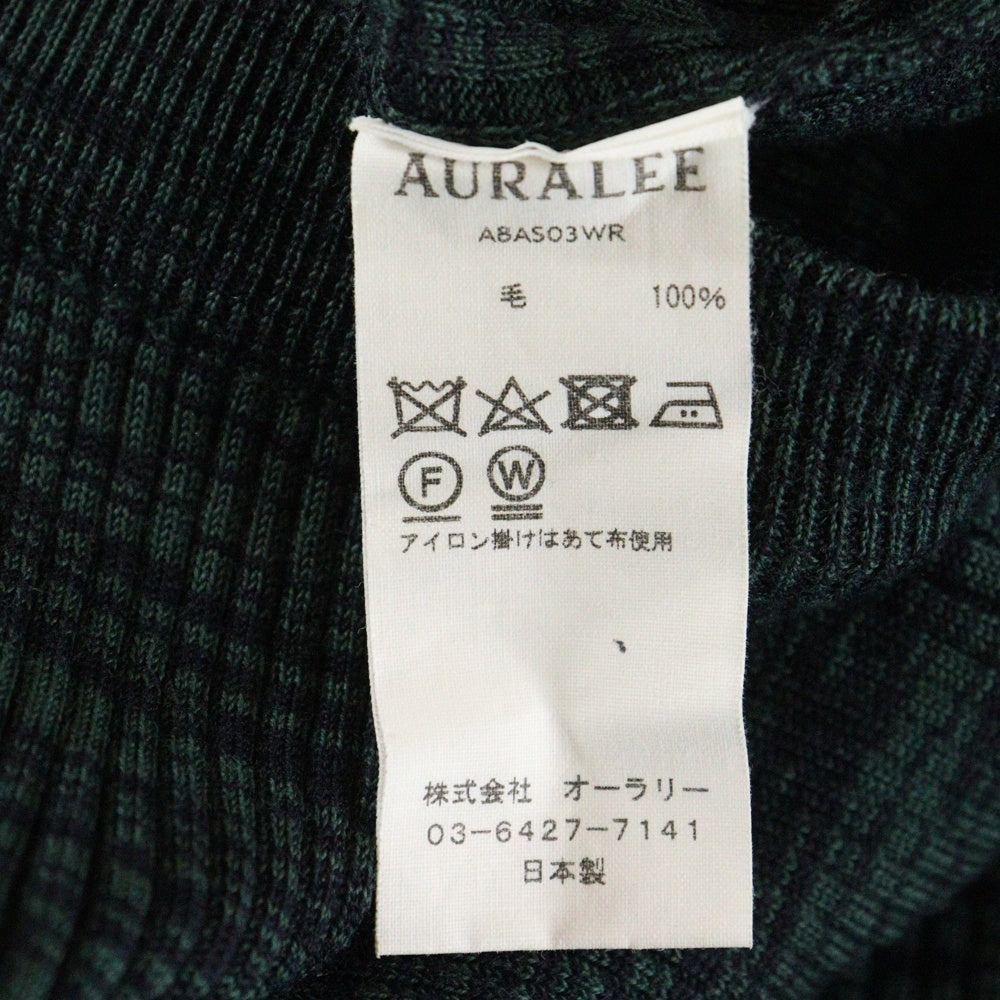 AURALEE(オーラリー) ウール ニット ロングスカート グリーン レディース A8AS03WR