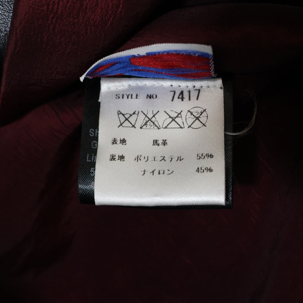 SCHOTT(ショット) 641XXH HORSEHIDE CAFE RACER 7417 ホースハイド シングルライダースジャケット ブラック