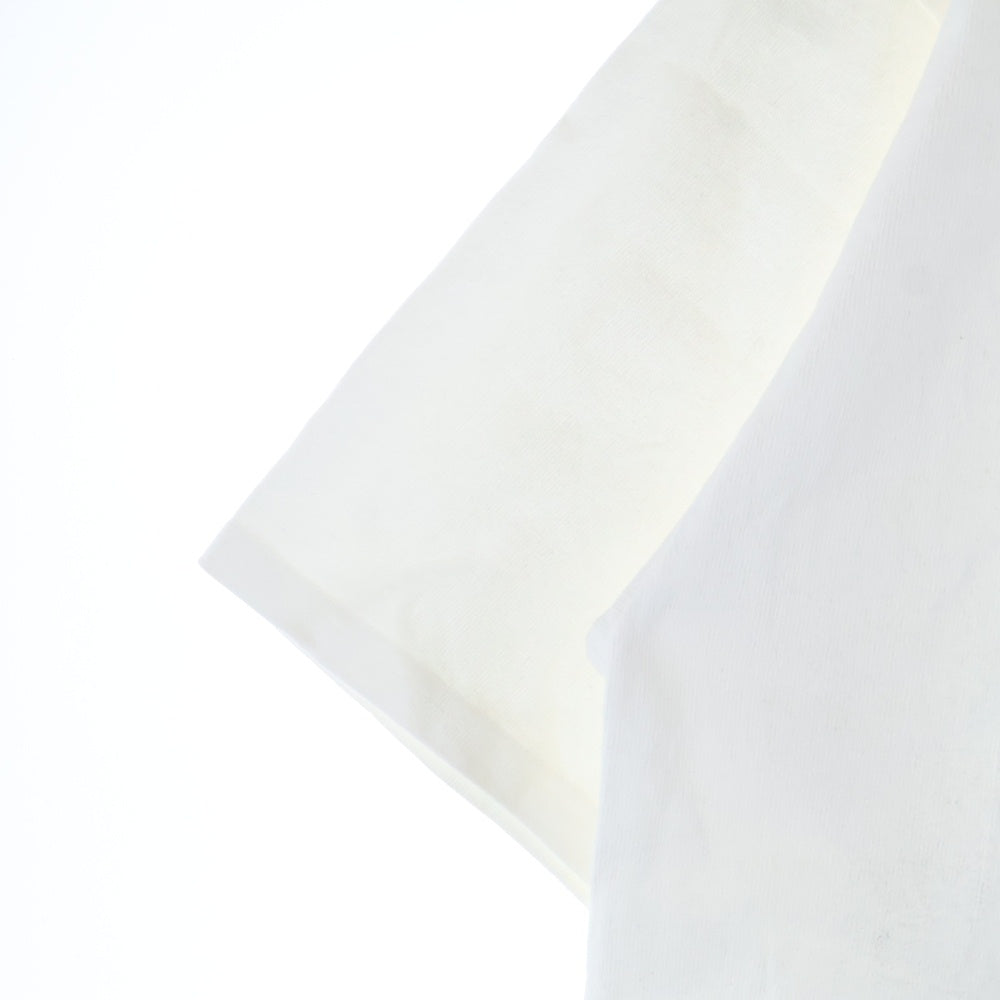 cvtvlist(カタリスト) ボーン フロント ロゴ クルーネック オーバーサイズ 半袖Tシャツ カットソー ホワイト