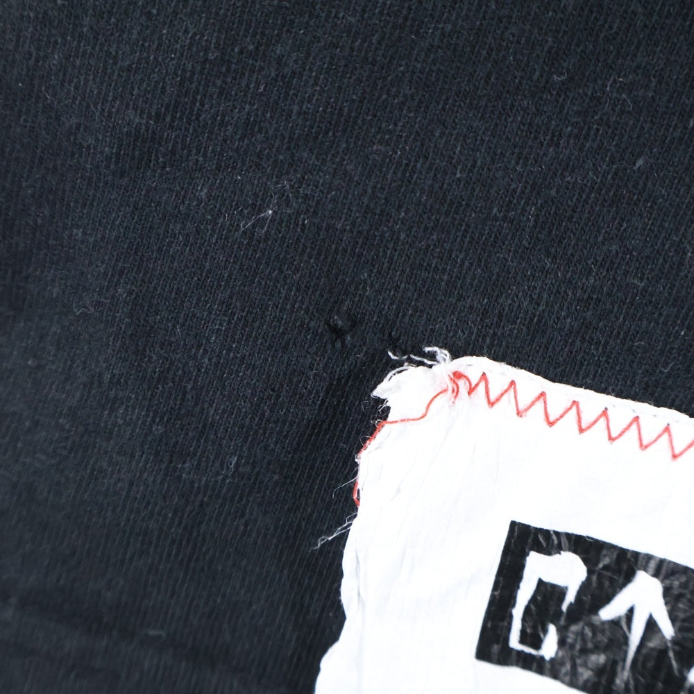 cvtvlist(カタリスト) フロントプリント クルーネック 半袖Tシャツ カットソー ブラック 2201060305